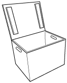 桐製のおもちゃ箱